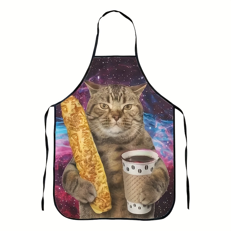 Home Cooking For Cats - 갈럭시 테이비 고양이 맥주잔을 든 프린트