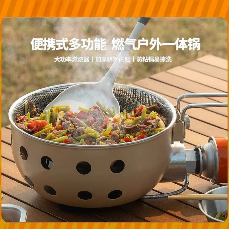 Home Cooking Fried Rice - 야외용 휴대용 카세트 스토브 가스레인지 일체형
