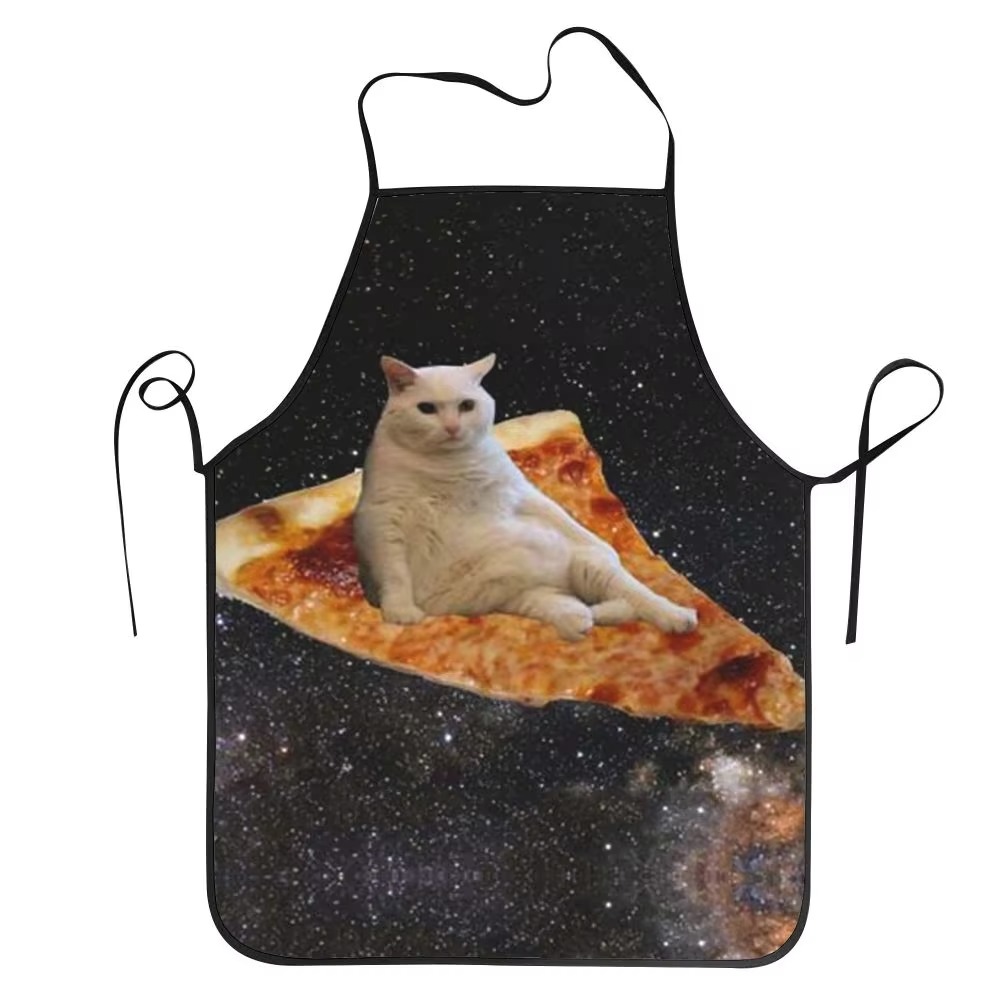 1PC 남여 공간 피자 고양이 앞치마 요리를위한 성인  - Home Cooking For Cats 리뷰 및 가격