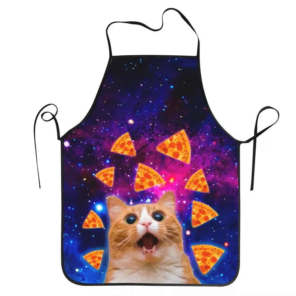 1PC 남여 공간 피자 고양이 앞치마 요리를위한 성인  - Home Cooking For Cats 리뷰 및 가격