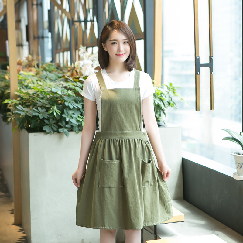 패션 공주 앞치마 주방 요리 단일 레이어 홈 앞치마 숙 - Home Cooking Work 리뷰 및 가격