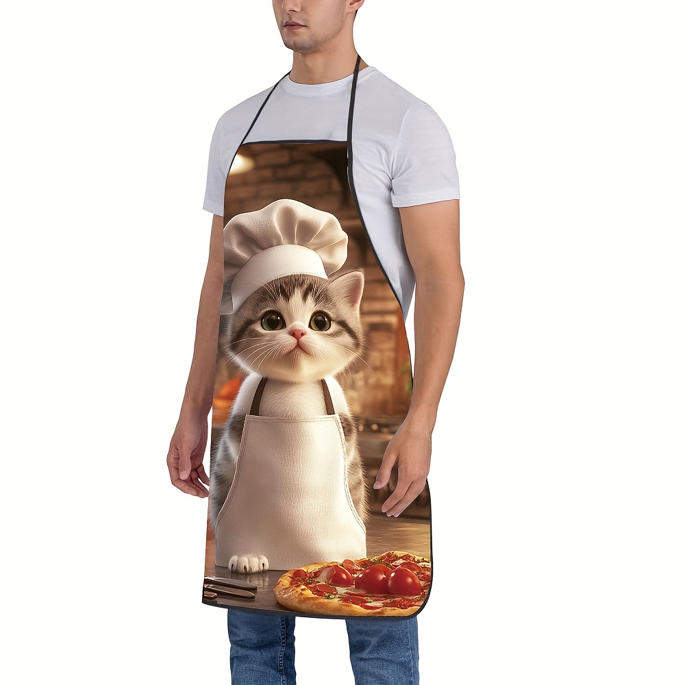 1pc 유니섹스 주방 앞치마 셰프, 고양이, 피자 고품 - Home Cooking For Cats 리뷰 및 가격