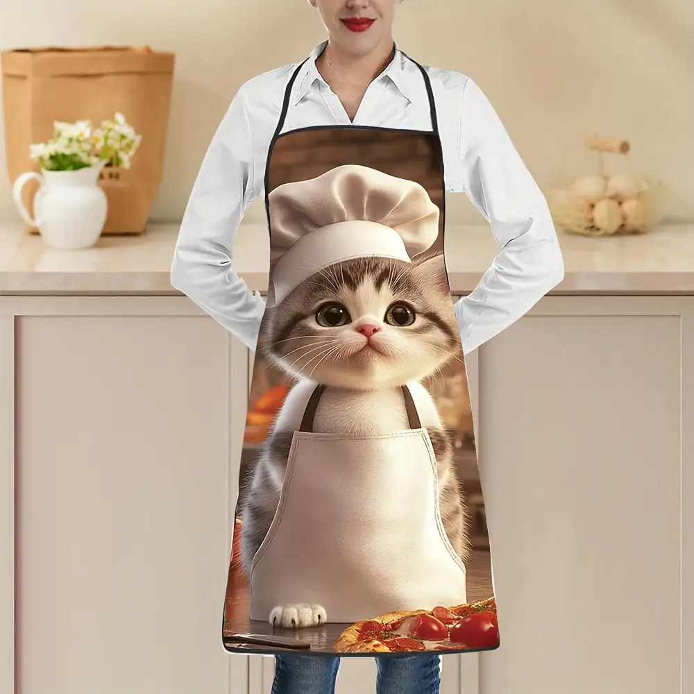 1pc 유니섹스 주방 앞치마 셰프, 고양이, 피자 고품 - Home Cooking For Cats 리뷰 및 가격