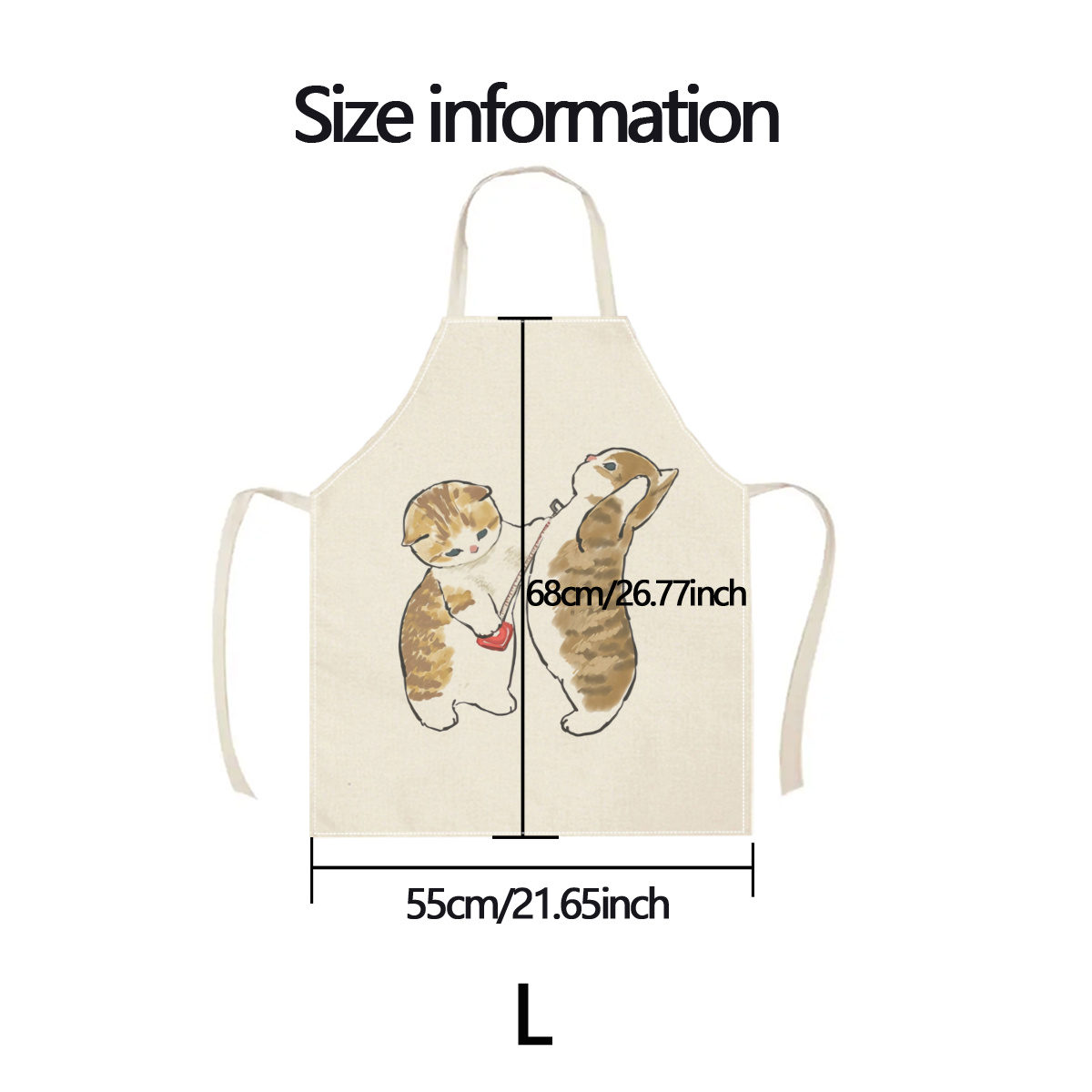 1pc 귀여운 고양이 놀이 앞치마 리넨 패브릭 주방 요 - Home Cooking For Cats 리뷰 및 가격