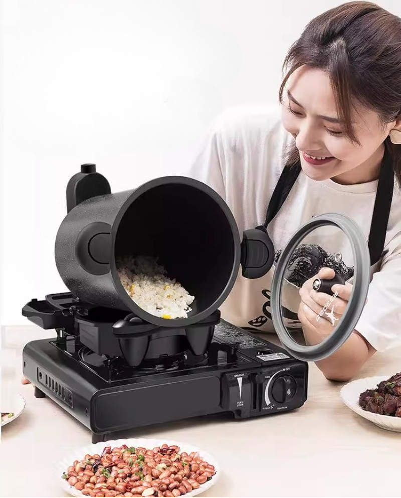360 °   지능형 회전식 야외 및 가정용 조리기계  - Home Cooking Fried Rice 리뷰 및 가격