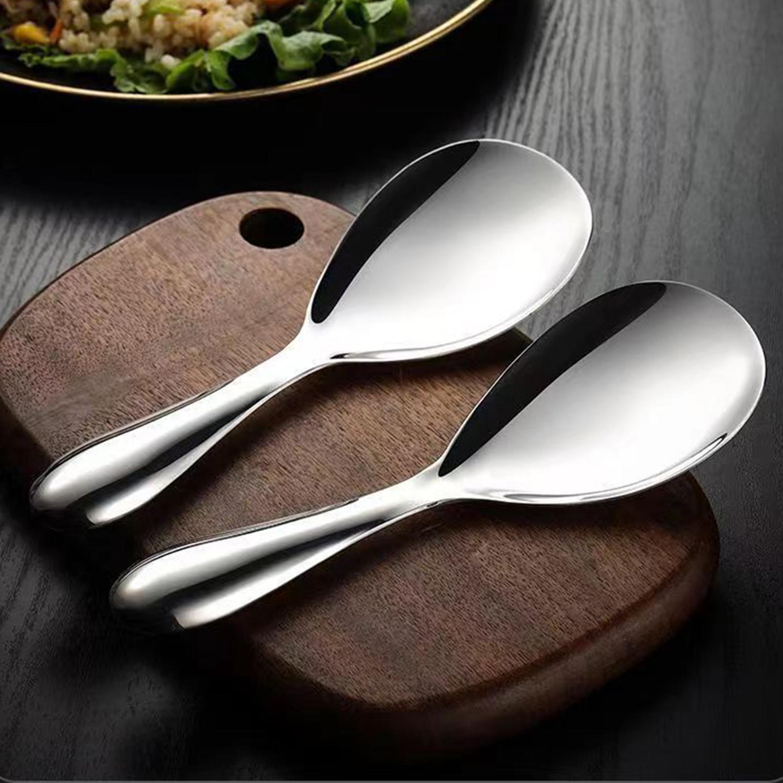 스테인리스 스틸 밥주걱 20.5x7cm 밥 서빙 스푼  - Home Cooking Services 리뷰 및 가격