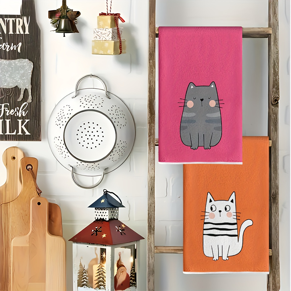 6개, 6색 고양이 주방 수건, 40Cm*60Cm 수건 - Home Cooking For Cats 리뷰 및 가격