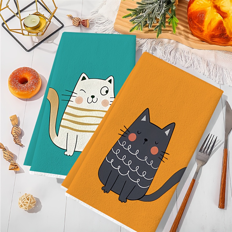 6개, 6색 고양이 주방 수건, 40Cm*60Cm 수건 - Home Cooking For Cats 리뷰 및 가격